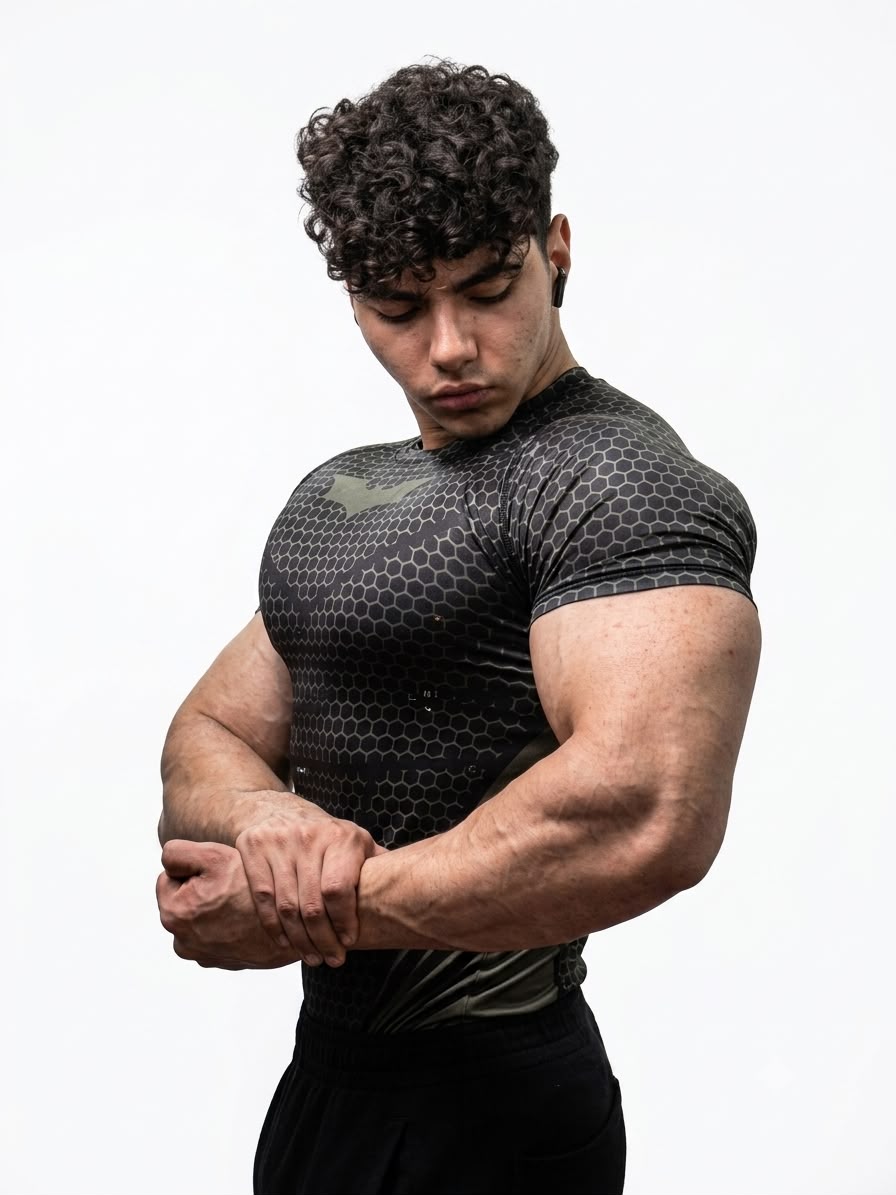 Batman Compression T-Shirt – Olive Green Edition