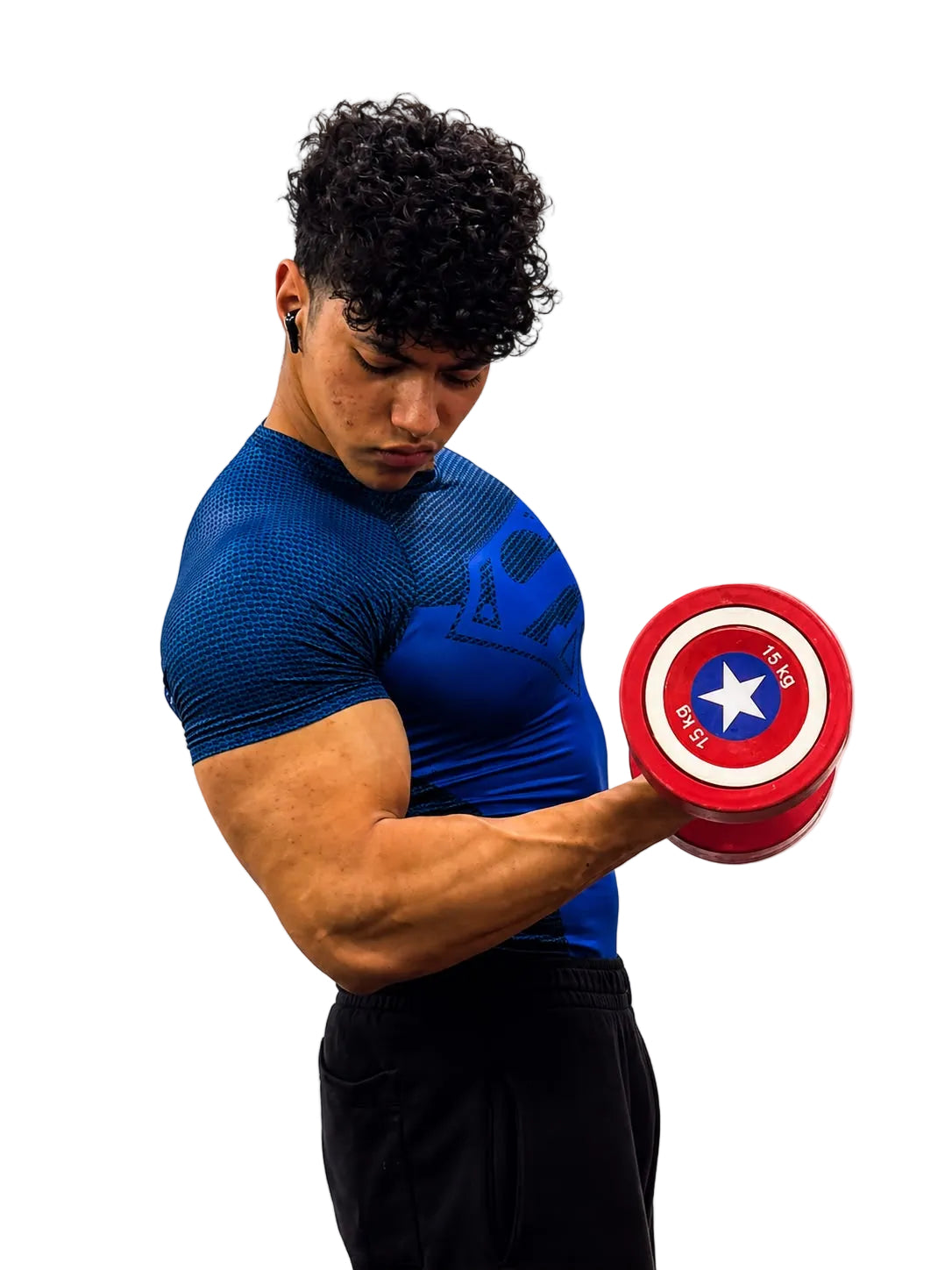 Superman Blue Compression T-Shirt | Athletic Fit Gym & Casual Wear