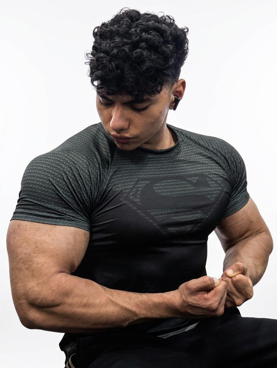 Superman Dark Performance Compression T-Shirt